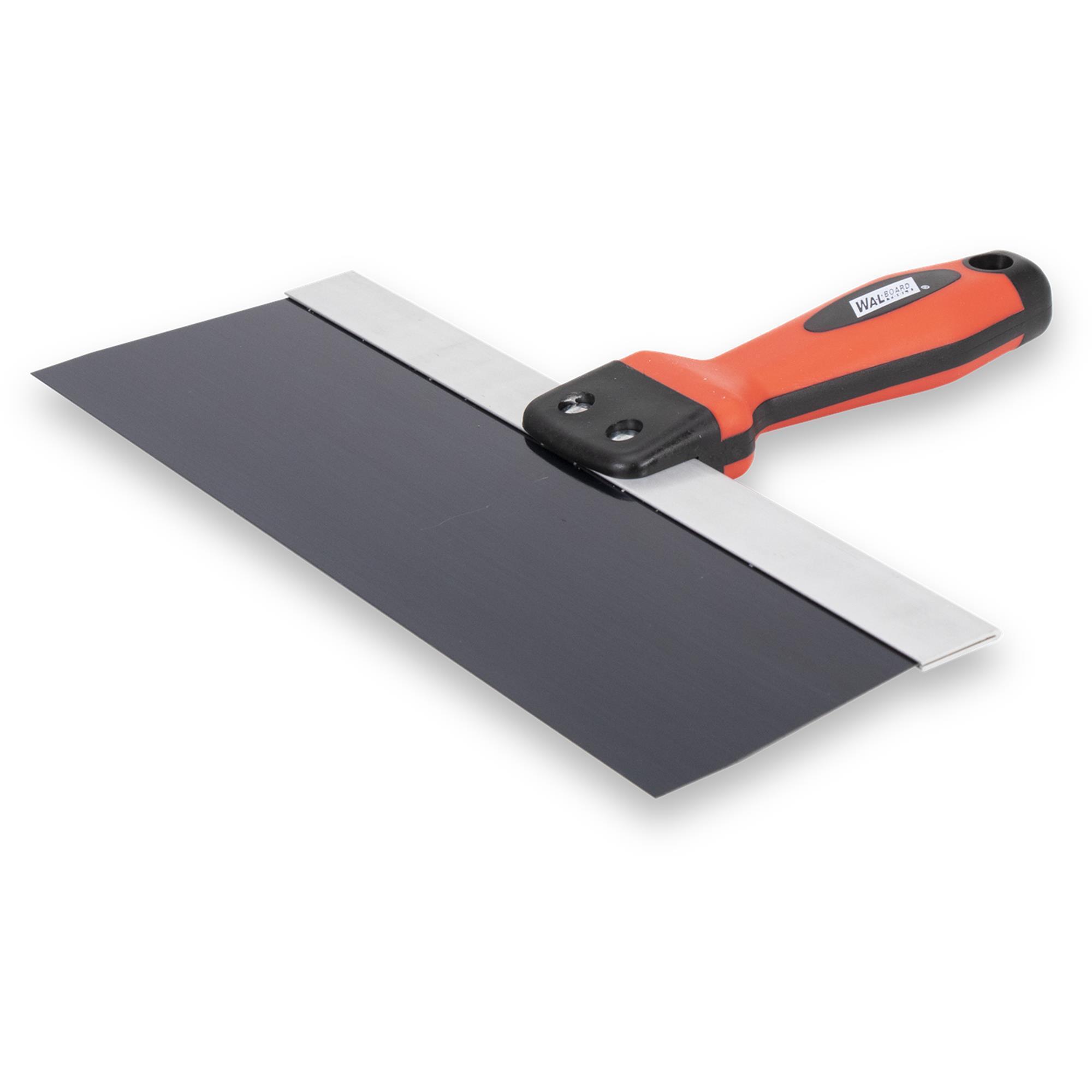 Wal-Board Taping Knife — 12in., Blue Steel Blade, Soft Grip Handle, Model# 019-042
